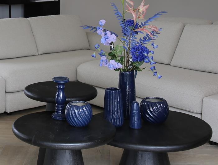 Kandelaar Anden 25cm, blauw - Afbeelding 2