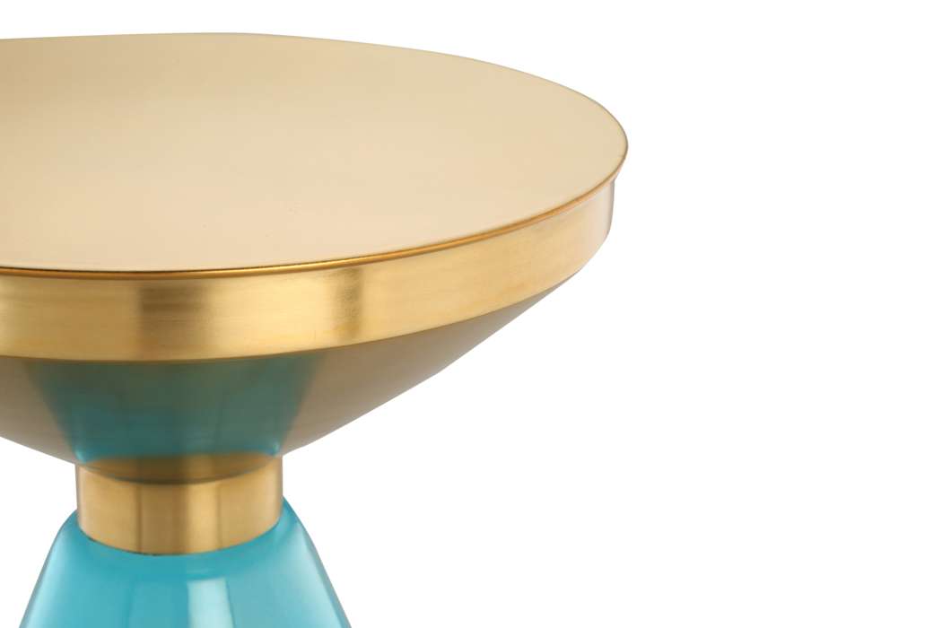 Sidetable Roman 325 blauw/goud - Afbeelding 3