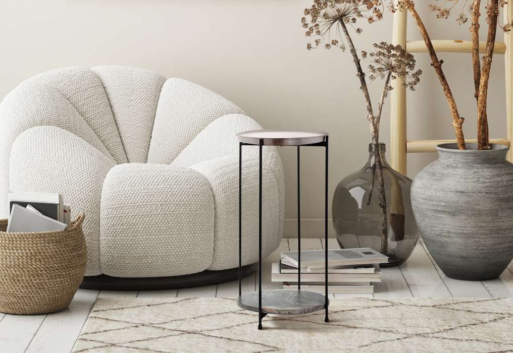 Sidetable Louisa 125 zilver - Afbeelding 2