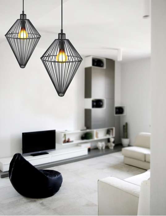 Hanglamp Delta zwart - Afbeelding 2