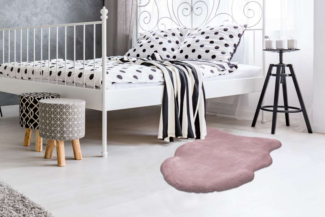 Rabbit Sheepskin AE 200 Lila 60x90cm - Afbeelding 2