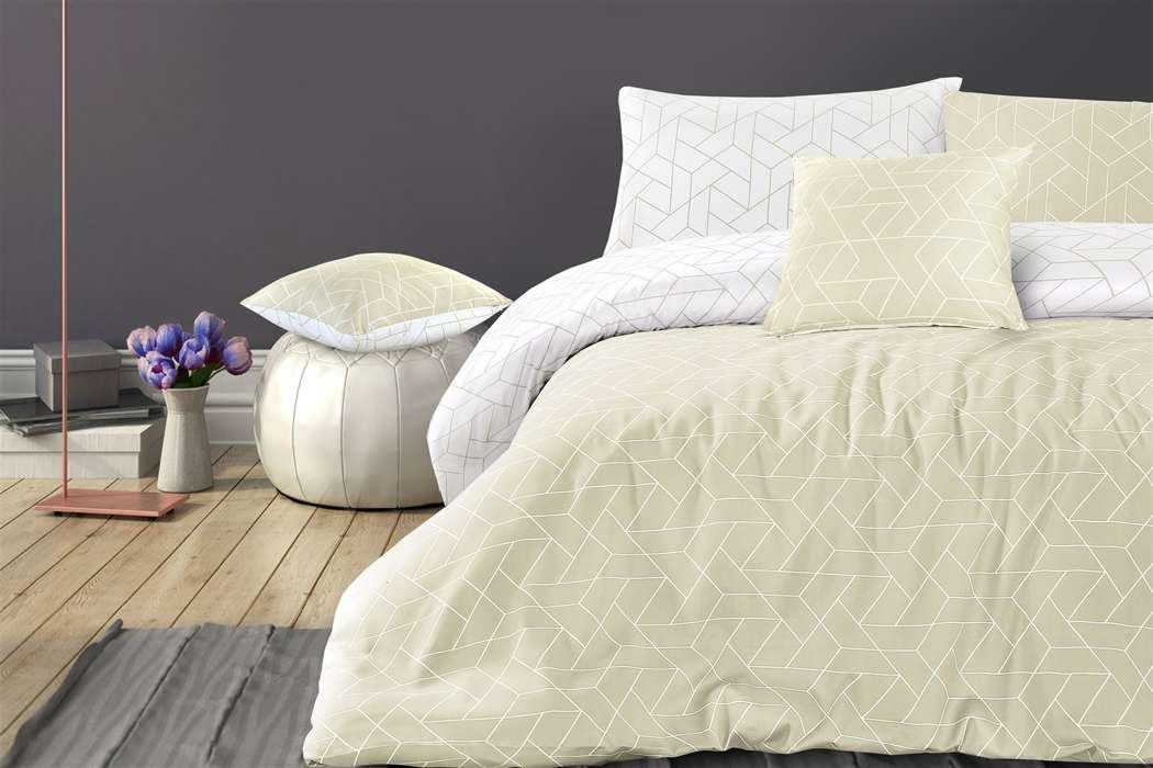 Bed linen Florence 125-GB Beige 200cm x 200cm - Afbeelding 2