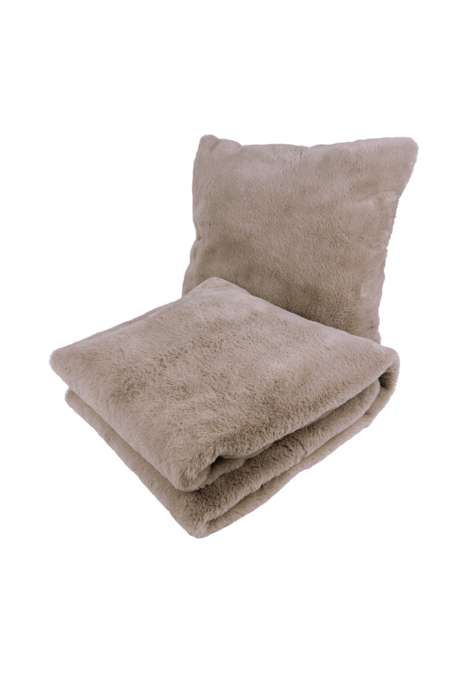 Deco Cushion & Blanket Aimee 625 set of 2 taupe
