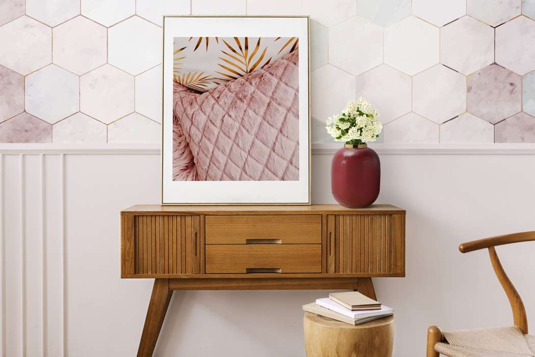 Vaas Art Deco 345 paars/goud - Afbeelding 2