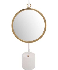 Alternative view of Table mirror Eleganca 225 white / gold