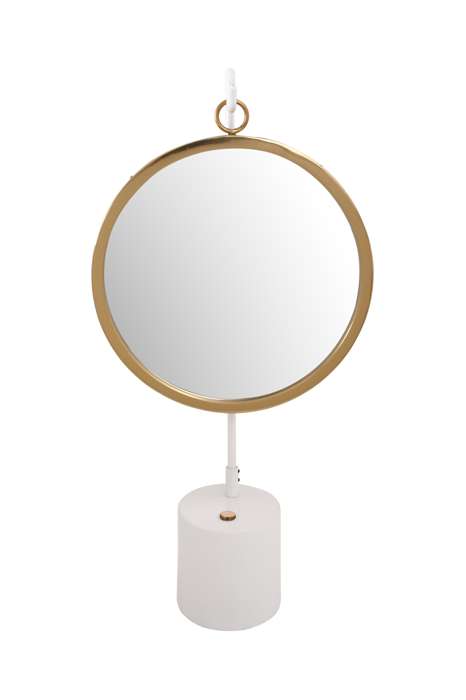 Table mirror Eleganca 225 white / gold - Afbeelding 2