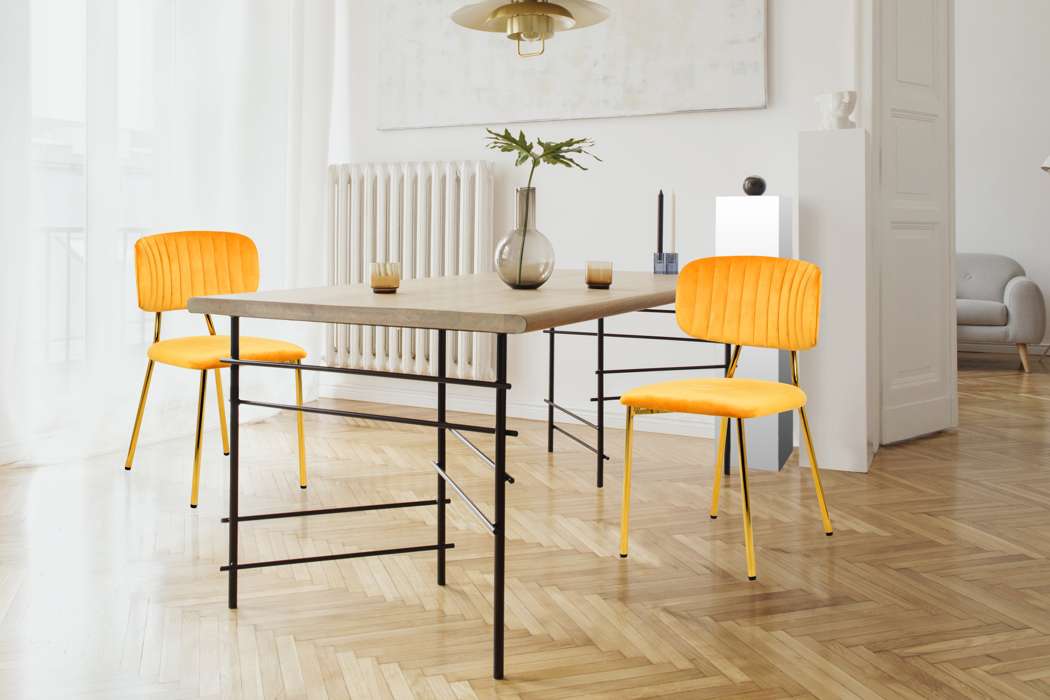 Chair Giselle orange/yellow - Afbeelding 2