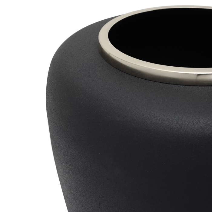 Vase Art Deco 2025 Black / Silver - Afbeelding 3