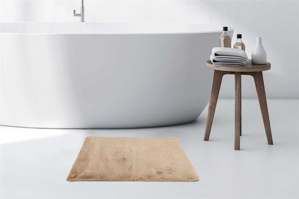 Badmat Rabbit 65x100cm, beige - Afbeelding 2