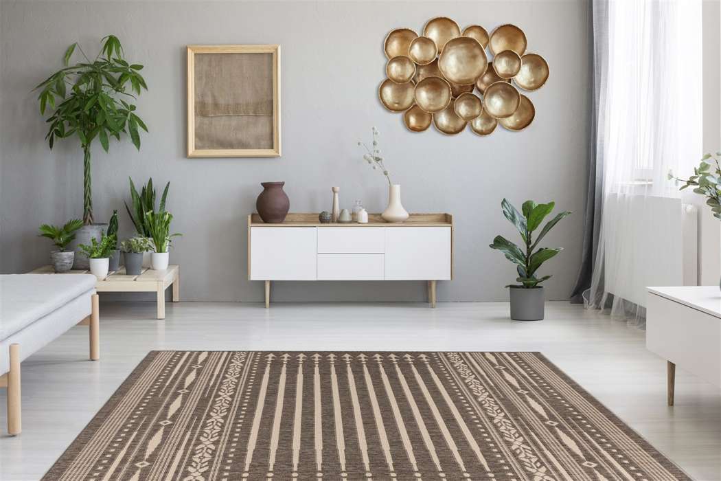 Splash 200 brown / cream 200cm x 290cm - Afbeelding 2