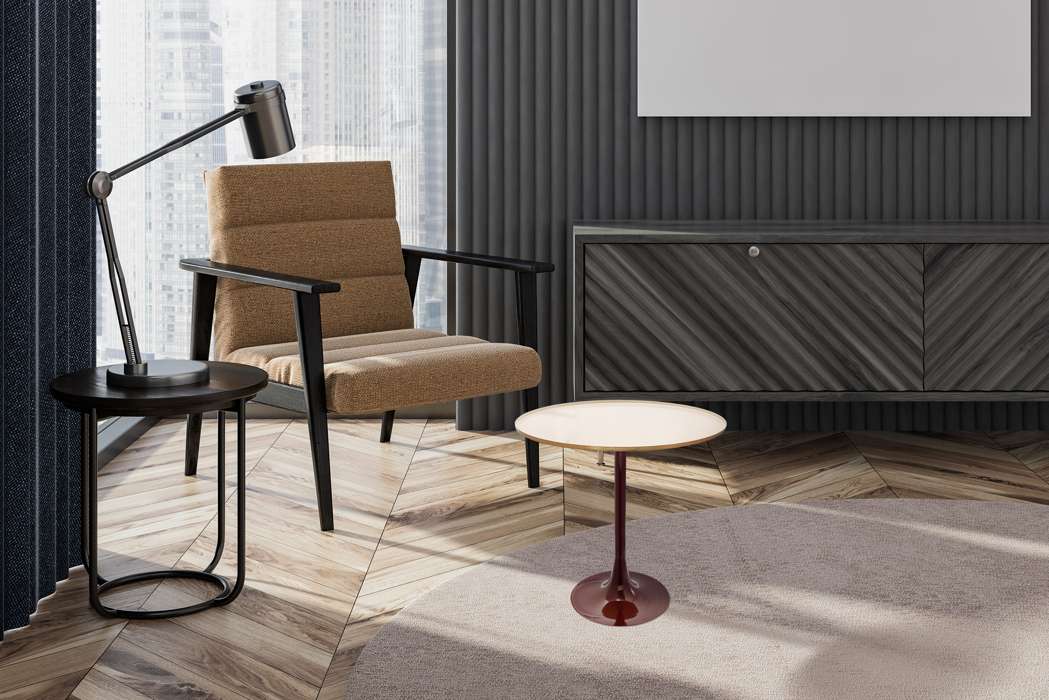 Sidetable Art Deco 975 creme/paars - Afbeelding 2