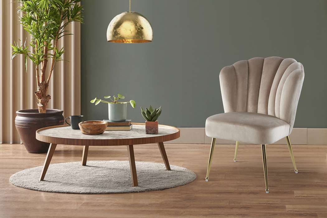 Stoel Lalie beige - Afbeelding 2