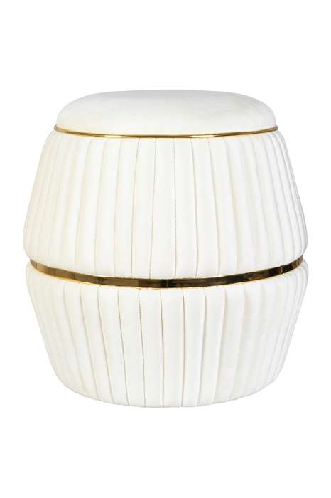 Stool Doric 225 Ivory / Gold