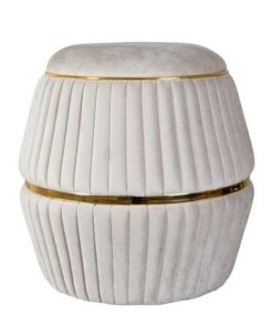Stool Doric 225 Taupe / Gold