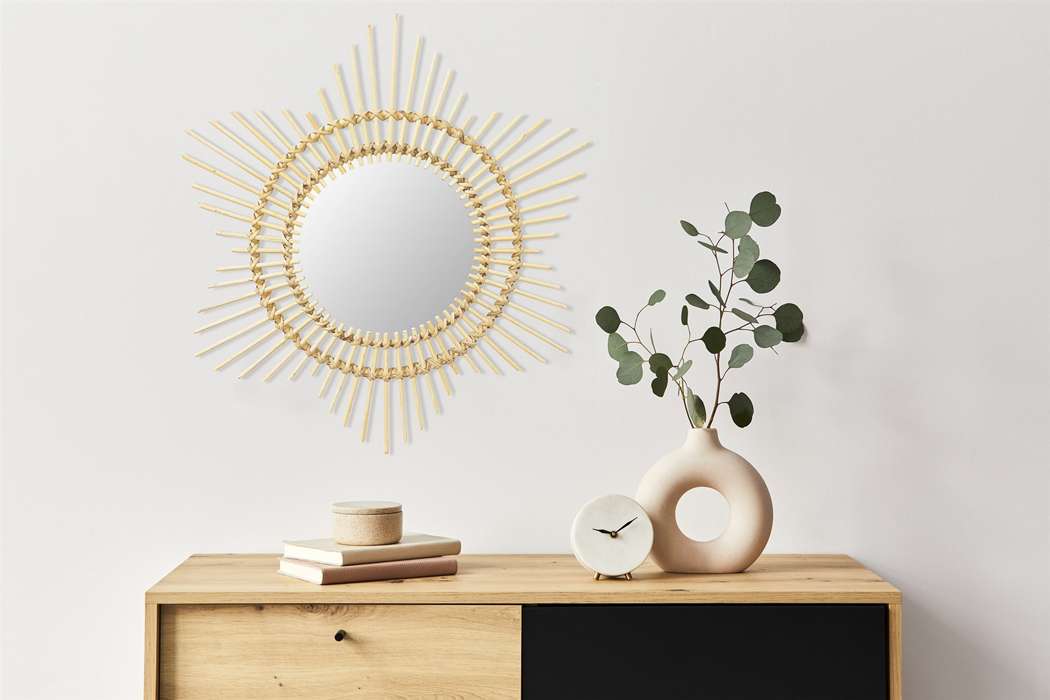 Rotan spiegel Aina 435 naturel - Afbeelding 2