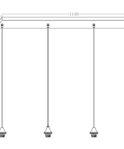 Hanglamp Vilmar 4 lichts goud