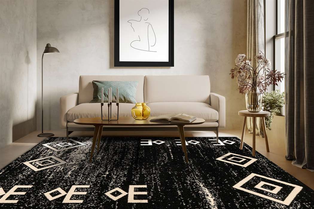 Naila 100 zwart 160x230cm - Afbeelding 2