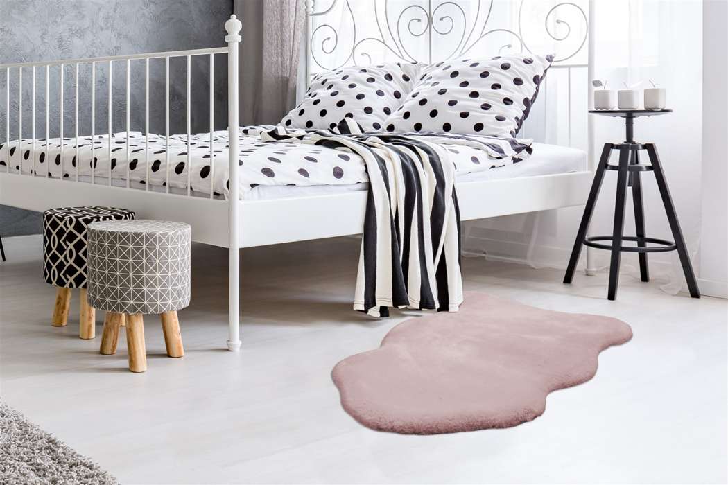 Rabbit Sheepskin 200 roze 60x90cm - Afbeelding 2
