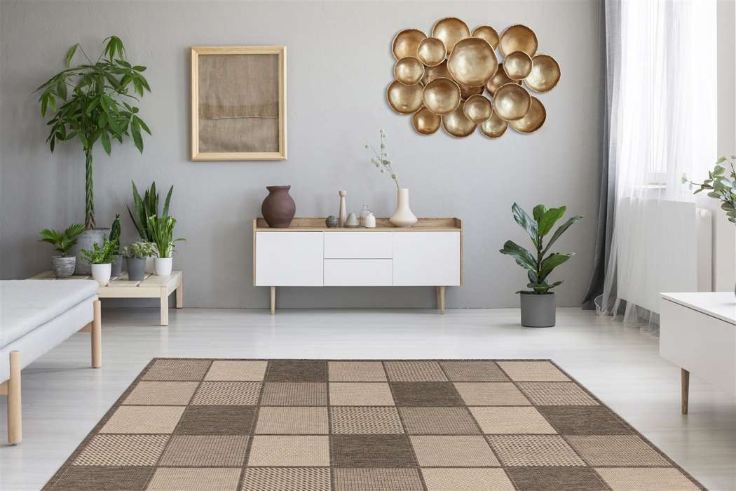 Splash 400 brown / cream 200cm x 290cm - Afbeelding 2