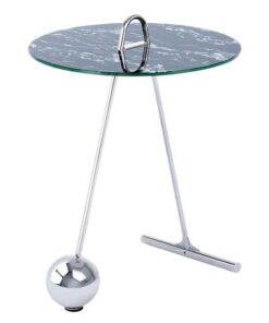 Sidetable Pendulum 525 zilver/zwart
