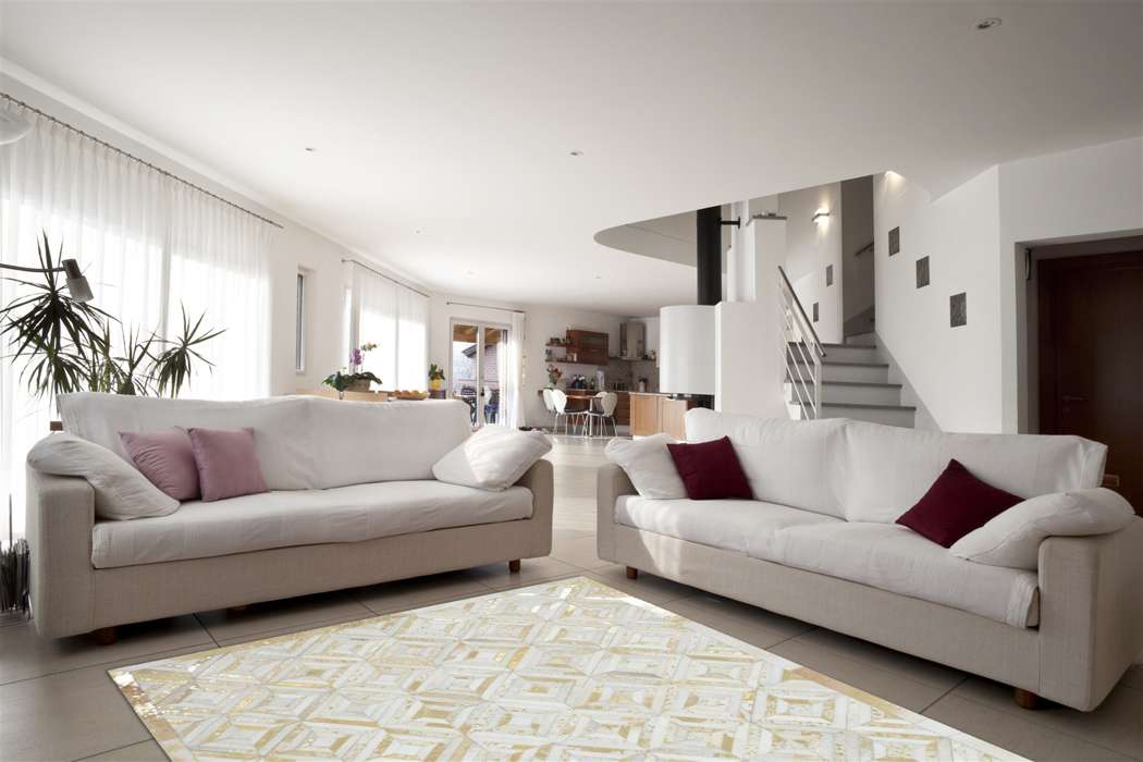 Spark 410 ivoor/goud 80x150cm - Afbeelding 2