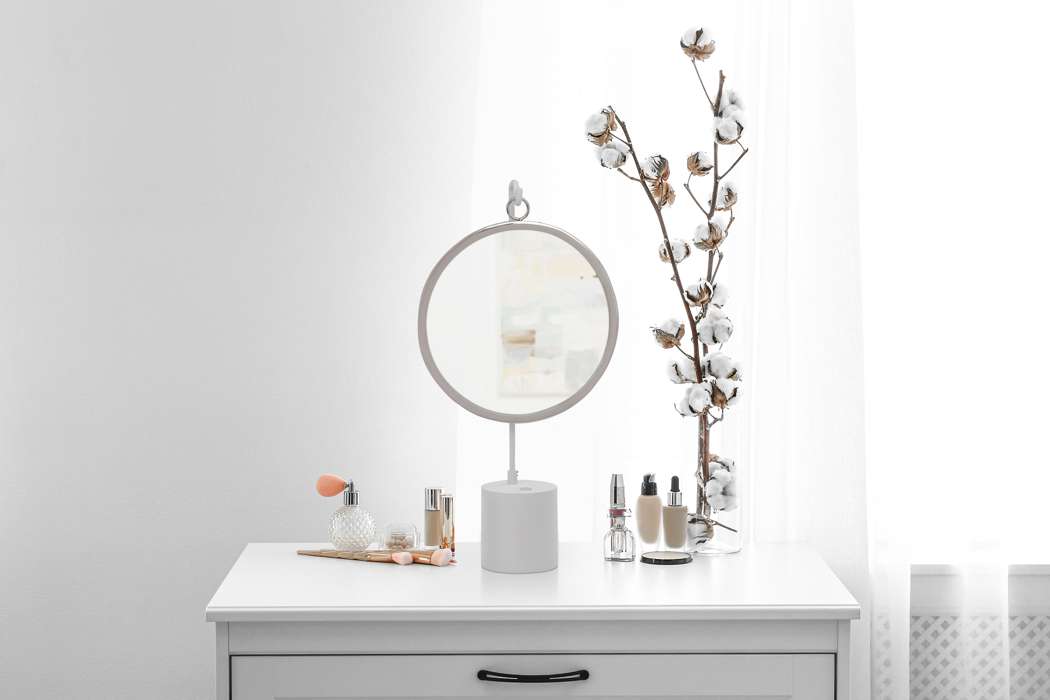 Table mirror Eleganca 225 white / silver - Afbeelding 3