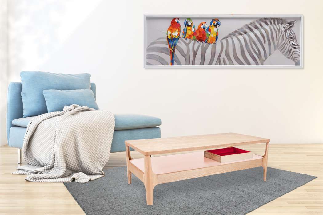Kaffeetafel Addison III roze - Afbeelding 2