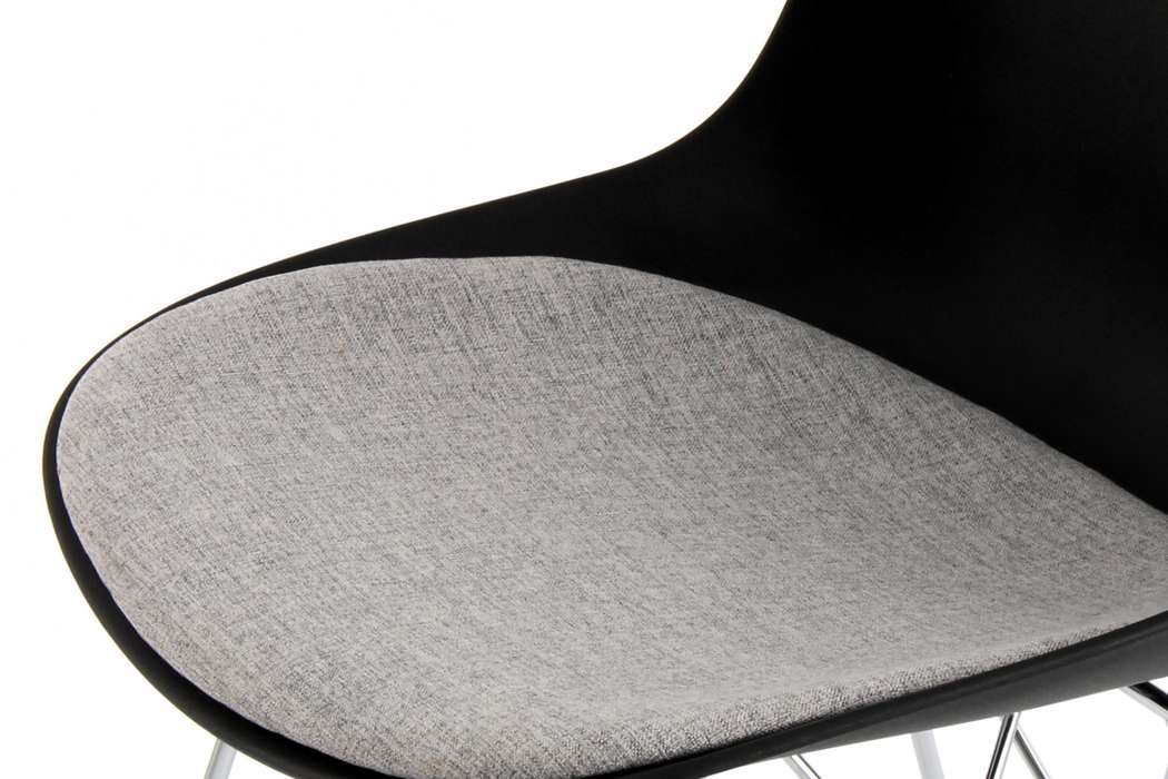 Chair Emily 110 set of 2 black / grey - Afbeelding 3