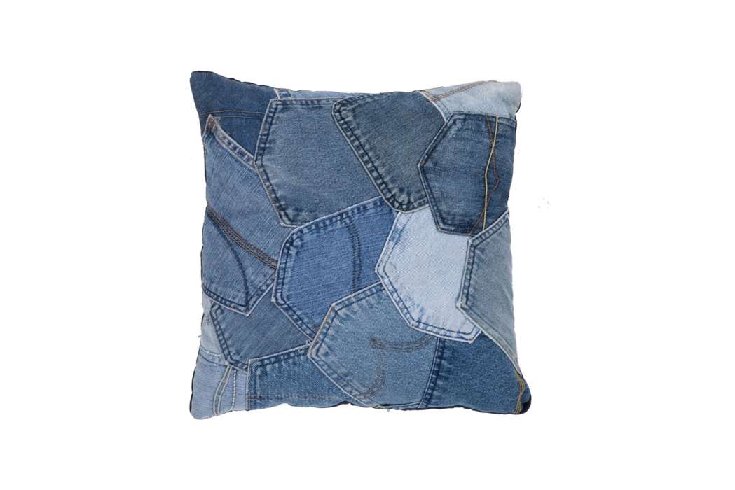 Denim kussen 220 Jeansblau 45cm x 45cm