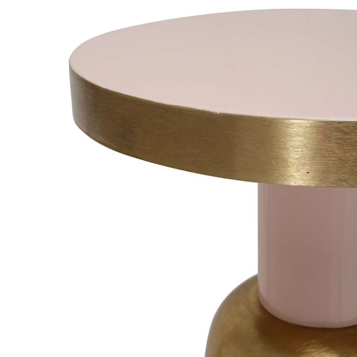 Bijzettafel Art Deco 2125 lichtroze/goud - Afbeelding 3