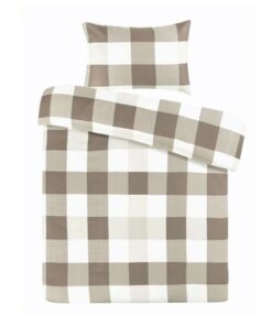 Dekbed Nevada 100-NL Taupe 240cm x 240cm / 60cm x 70cm (2 Stk.)