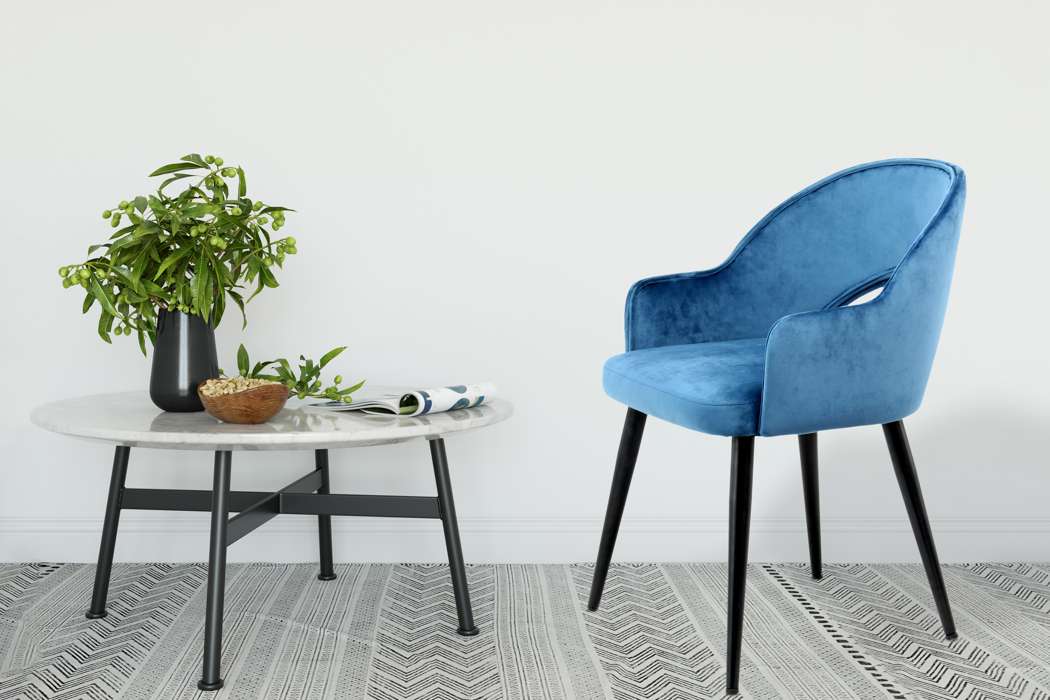 Chair Joris 110 set of 2 blue - Afbeelding 3