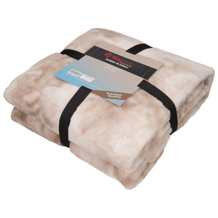 Rumba plaid 500 Taupe 230 x 250 cm - Afbeelding 4