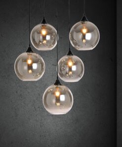 Alternative view of Hanging lamp Vilmar 5-L black