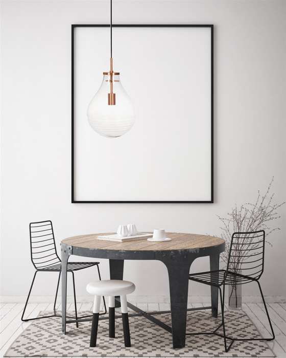 Hanglamp Tamo S transparant/koper - Afbeelding 2