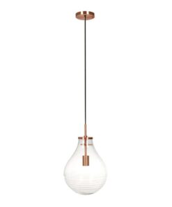 Hanglamp Tamo S transparant/koper