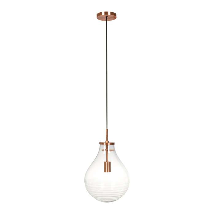 Hanglamp Tamo S transparant/koper