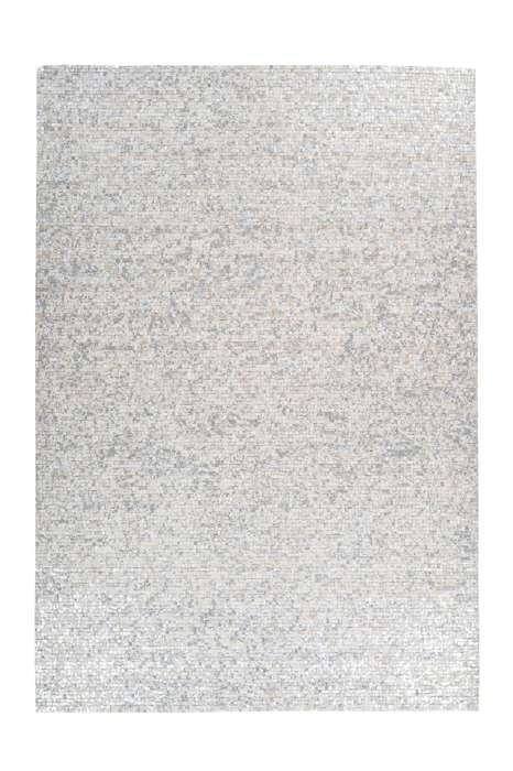 Finish 100 wit/zilver 160x230cm