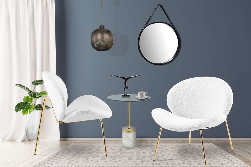Chair Jaden 125 set of 2 white / gold - Afbeelding 2