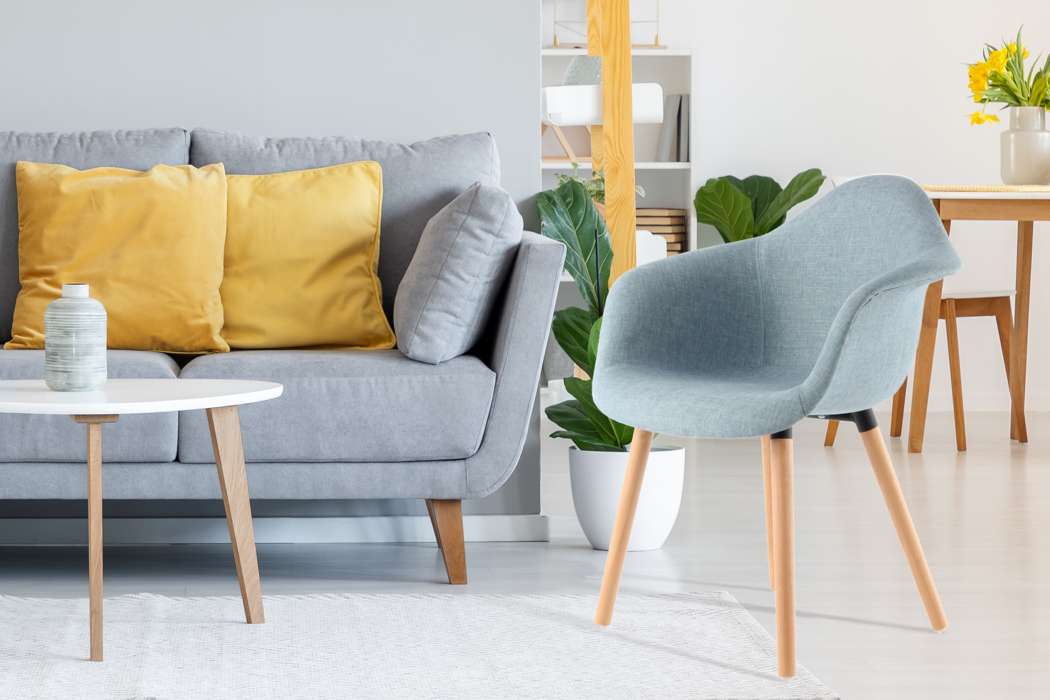 Chair Winston 325 set of 2 blue - Afbeelding 2