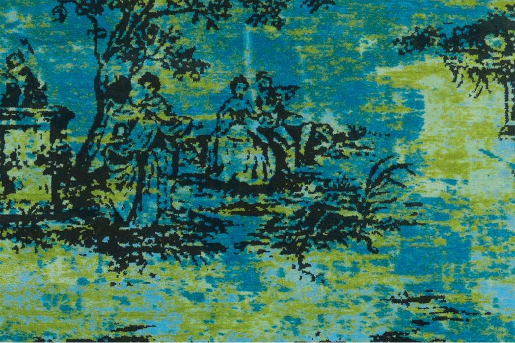 Vintage 5206 turquoise 170x240cm - Afbeelding 3