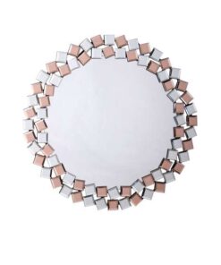 Spiegel Mosaic 1825 zilver/roze