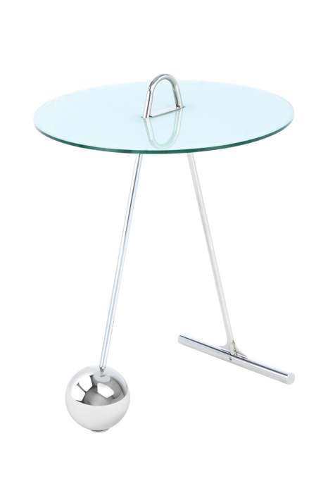Sidetable Pendulum 525 zilver/wit