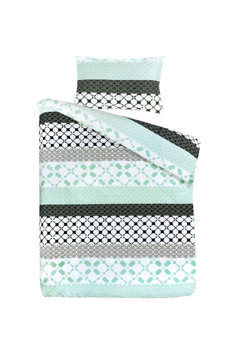 Dekbed Gisele 100-GB multi / groen 140cm x 200cm / 50cm x 75cm
