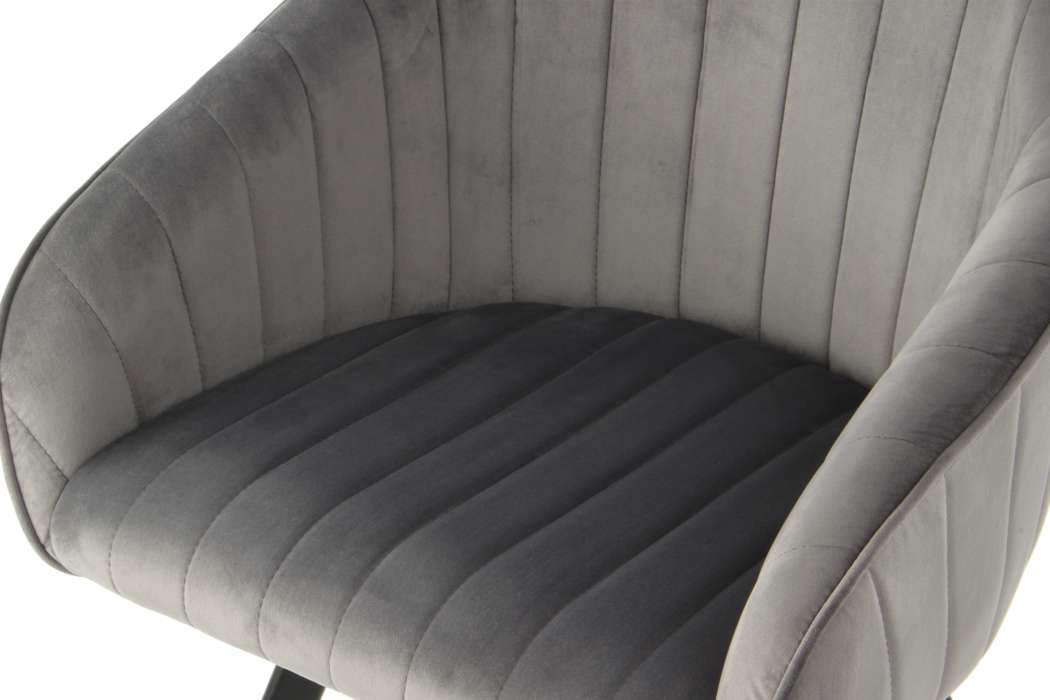 Jodie 125 chair set of 2 dark gray - Afbeelding 4