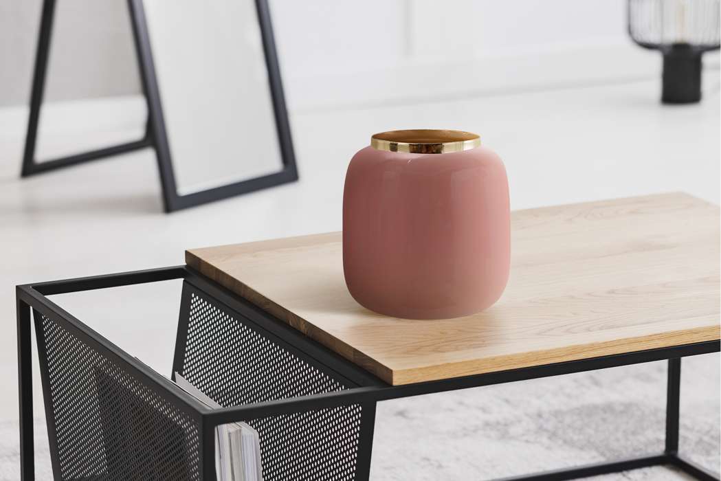 Vaas Art Deco 545 roze/goud - Afbeelding 2