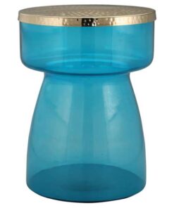 Sidetable Roman 125 blauw/goud