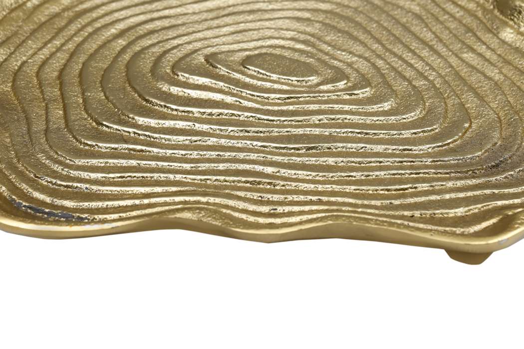 Deco schaal Wood Art 225 goud - Afbeelding 3