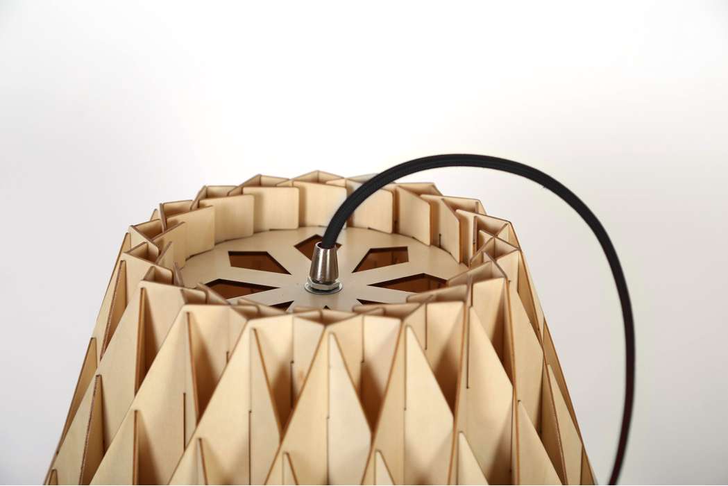 Hanglamp Alasco hout - Afbeelding 3