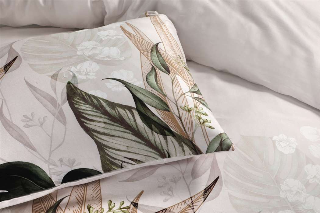 Bed linen Vayda 100-DE Multi / Beige 155cm x 220cm / 80cm x 80cm - Afbeelding 3